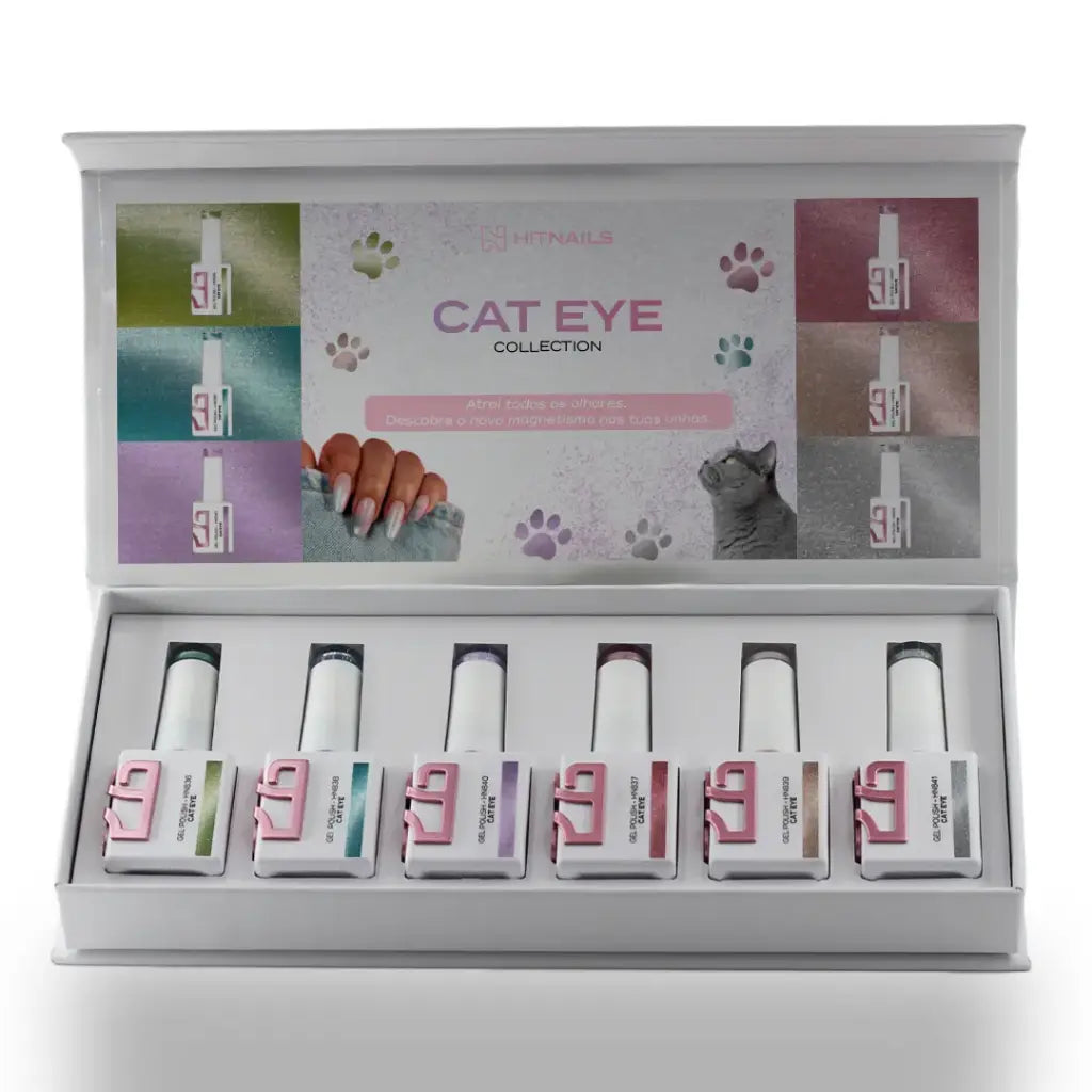 Coleção Verniz Gel Cat Eye - 6 Cores