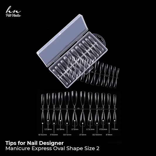 Tips Soft Gel Amêndoa M 240 un.